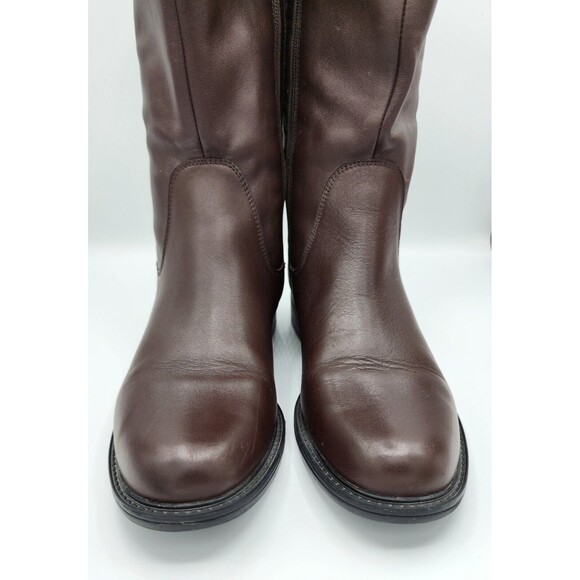 David Tate Women's Brown Boots sz 8M WIDE Calf - Avery 18 - Preowned - Picture 2 of 11